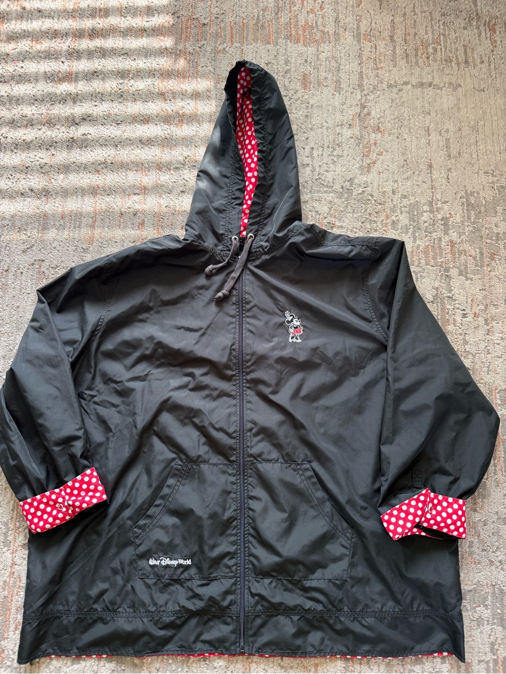 Walt Disney World Parks Minnie Mouse Hooded Rain Jacket Women’s Size 3X
